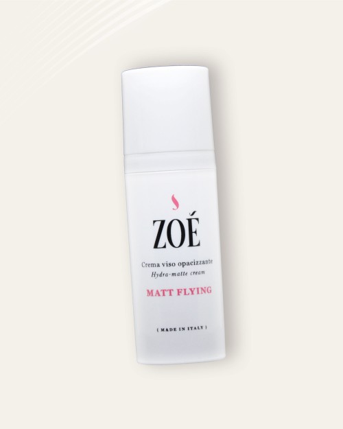 MATT FLYING Crema viso opacizzante con Complesso Botanico Antinquinamento, Acido Ialuronico e Vitamina C - 50 ml