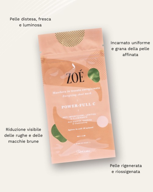 POWERFULL C Maschera in tessuto energizzante a base di Vitamina C - Agisce in soli 10 minuti