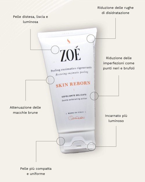 SKIN REBORN Maschera peeling enzimatica ad azione esfoliante - 75ml