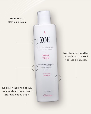 BODY FOOD Crema corpo elasticizzante con Vitamina E, Burro di Cupuaçu & Ceramide - 250 ml
