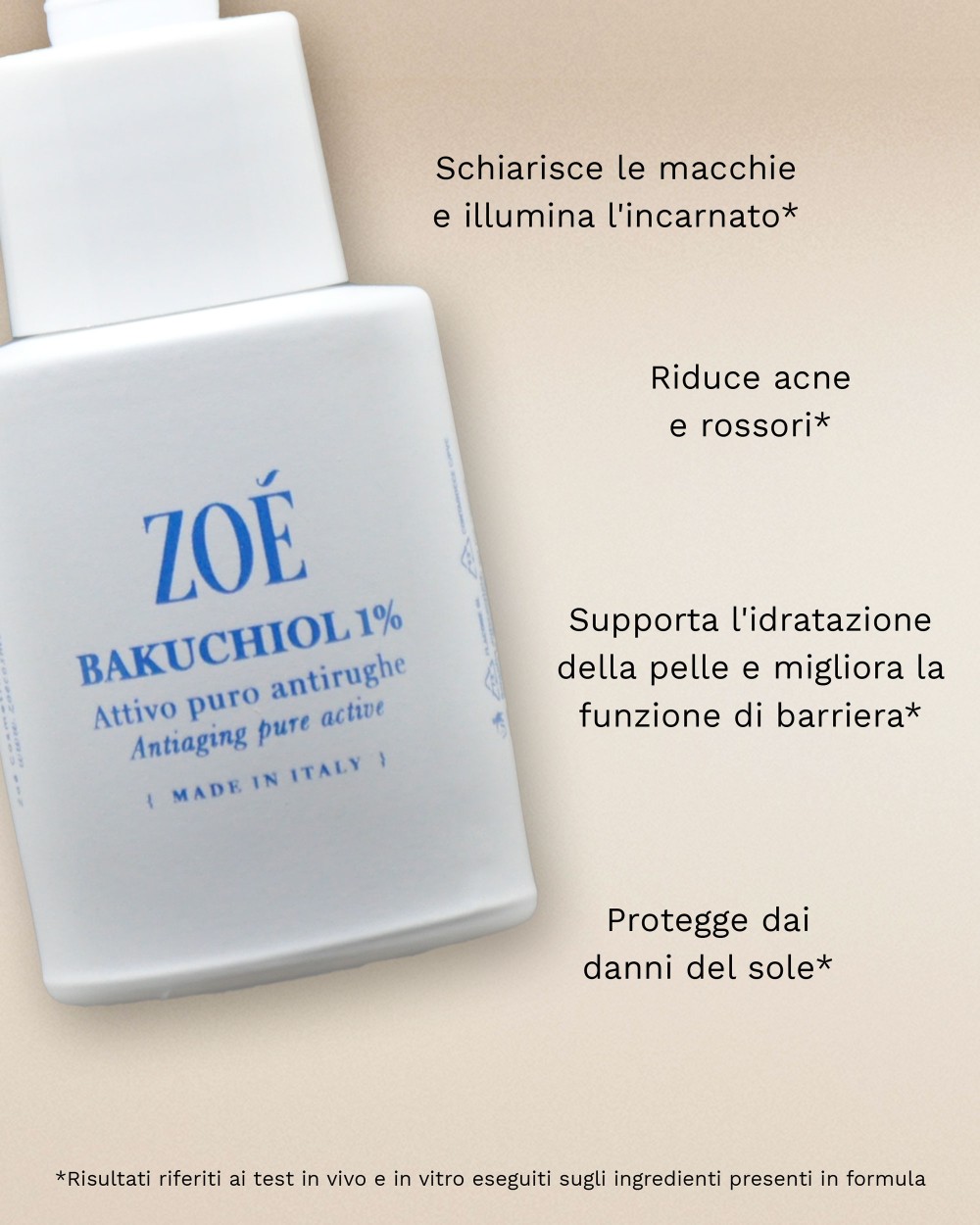 Attivo puro BAKUCHIOL 1% ad azione antirughe - 15ml