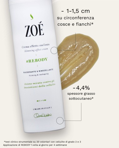 REBODY Crema corpo effetto snellente e rimodellante - 200ml