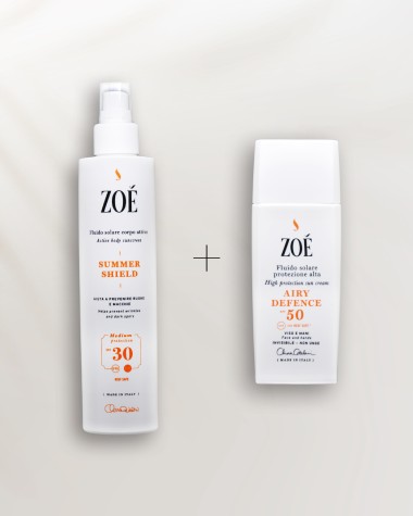 DOPPIA PROTEZIONE SOLARE VISO SPF 50 E CORPO SPF 30