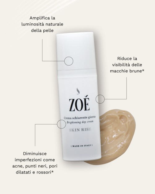 SKIN RISE Crema viso schiarente giorno efficace sulle macchie ricca di Niacinamide 5% - 50 ml