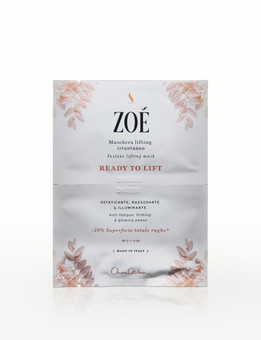 Ready to Lift – maschera viso antirughe effetto lifting istantaneo – Zoé Cosmetics