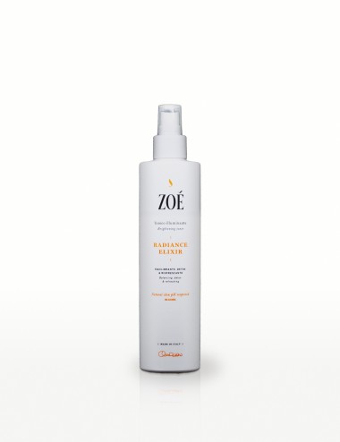 RADIANCE ELIXIR Tonico viso naturale con Picnogenolo® e acque floreali -  Astringente, detox, no alcool - 250 ml Flacone Spray