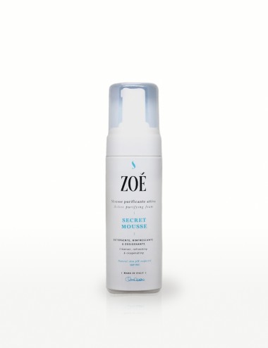 SECRET MOUSSE Mousse detergente viso delicata con Malva & Picnogenolo® - Senza sapone - 150 ml