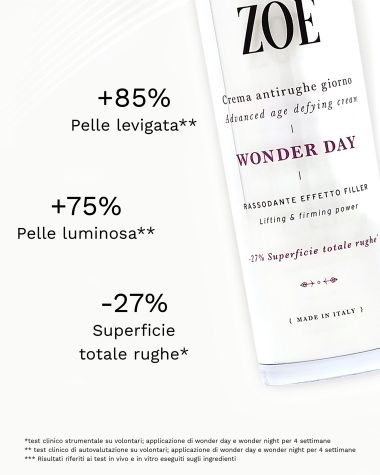 WONDER DAY Crema antietà giorno effetto lifting immediato con omega 3 e 6 e peptidi - 50 ml