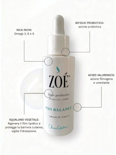 PROBALANCE Siero Acido Ialuronico & Probiotici - Riequilibrante e Rivitalizzante con omega 3 - 30 ml