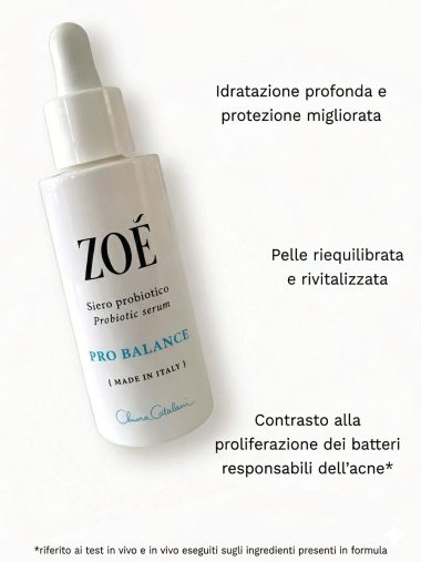 PROBALANCE Siero Acido Ialuronico & Probiotici - Riequilibrante e Rivitalizzante con omega 3 - 30 ml