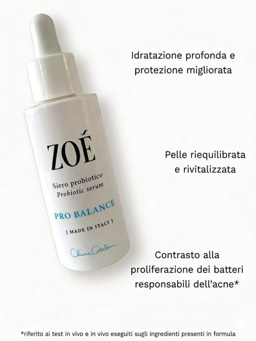 PROBALANCE Siero Acido Ialuronico & Probiotici - Riequilibrante e Rivitalizzante con omega 3 - 30 ml