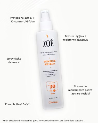 SUMMER SHIELD Crema solare corpo SFP30 con Pino Marittimo - 200ml