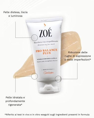 PROBALANCE PLUS Maschera riequilibrante e idratante con Niacinamide, Probiotici e Fermentato di Avena - 75 ml